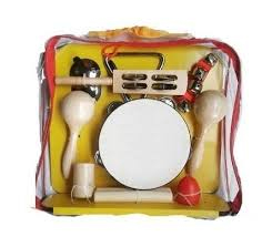 Set de 9 Instrumentos de Percusion en Madera