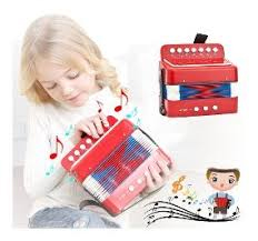 Acordeon para Niño Teclado de 7 Botones - 2 Bajos. A partir de los 3 años en adelante.